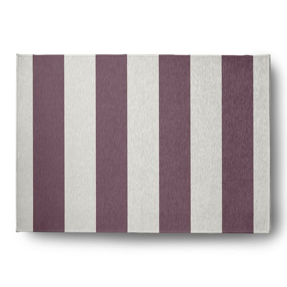 Simply Daisy 5' x 7' Graduated Stripe Chenille Rug, Dusty Purple
