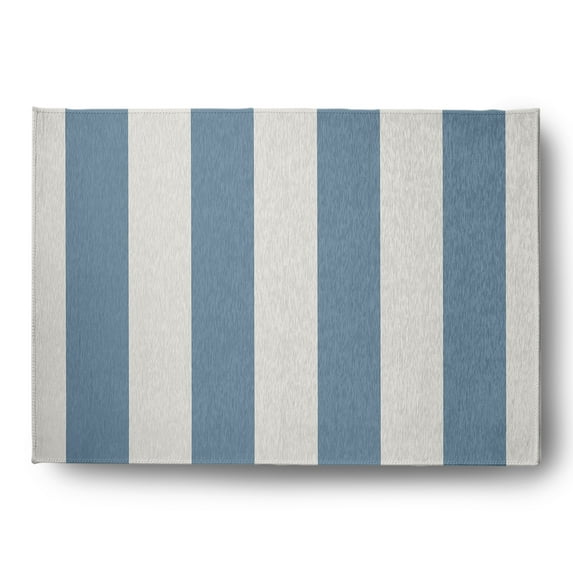 Simply Daisy 5' x 7' Graduated Stripe Chenille Rug, Dusty Smoke