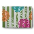 thumbnail image 1 of Simply Daisy 5' x 7' Green Flower Bursts Spring Chenille Rug, 1 of 5