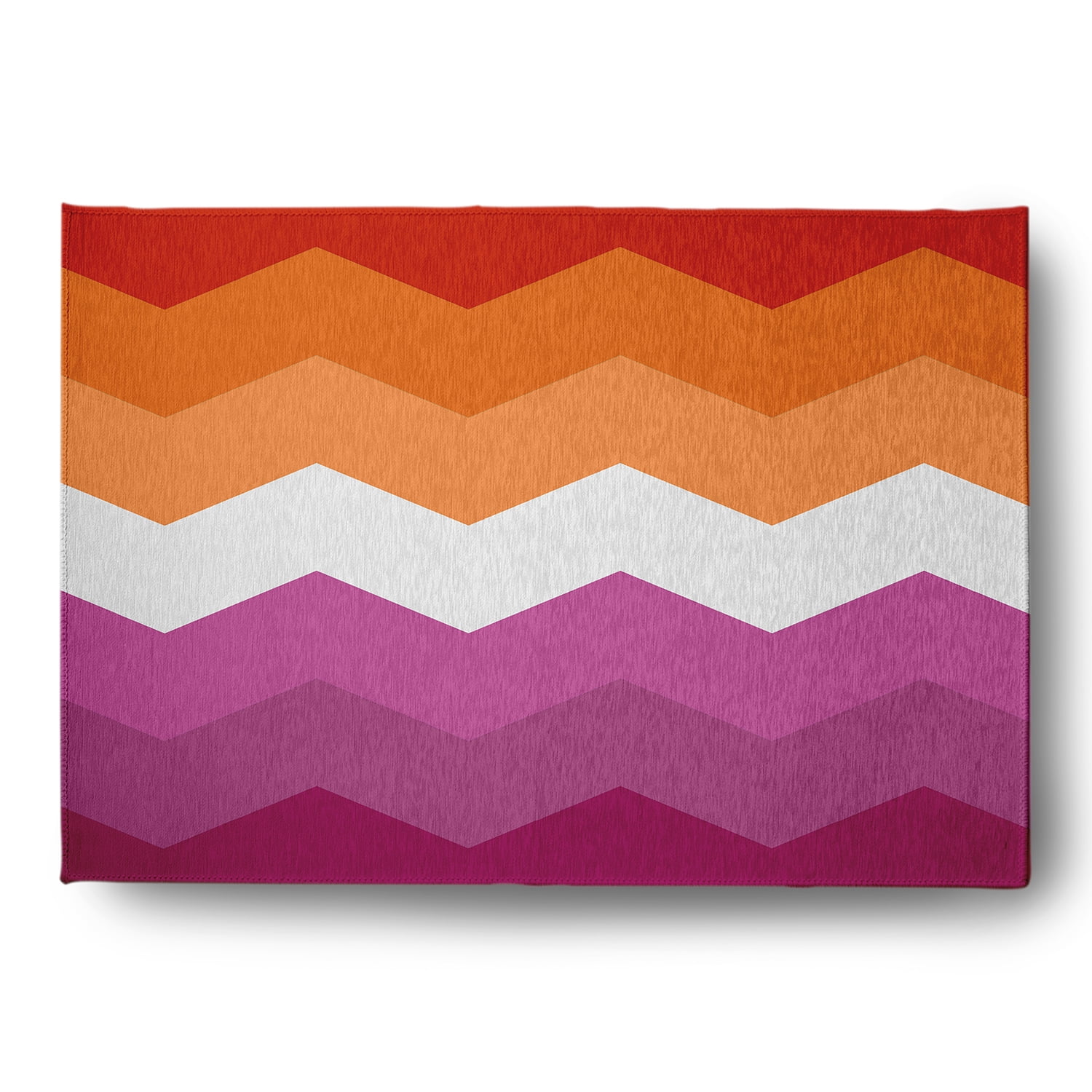 Simply Daisy 5' x 7' Inclusive Lesbian Chevron Inclusive Lesbian Chevron Chenille Indoor/Outdoor Rug