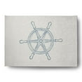 thumbnail image 1 of Simply Daisy 5' x 7' Large Ship Wheel Nautical Chenille Rug, Dusty Smoke, 1 of 4