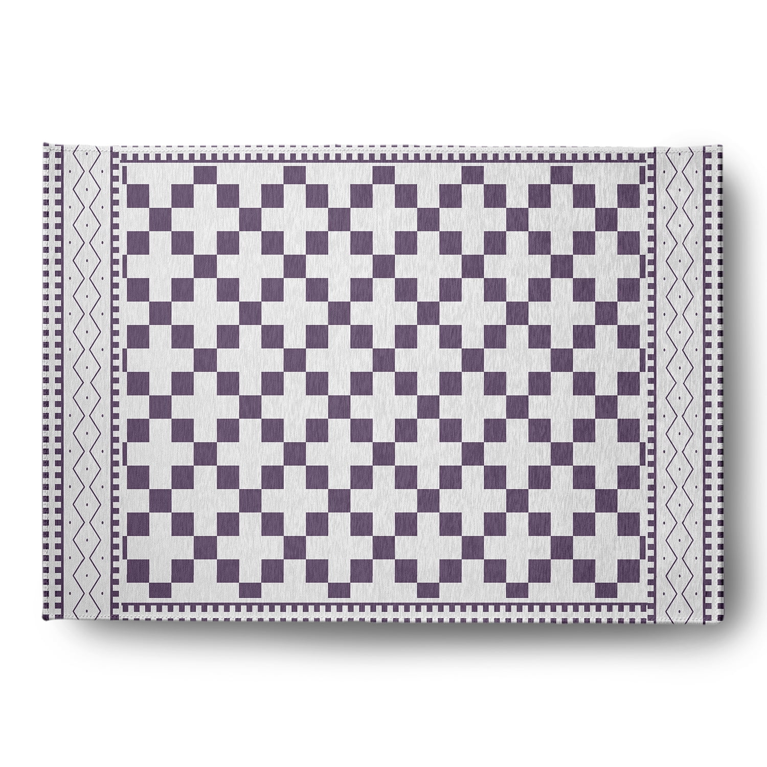 Simply Daisy 5' x 7' Larkspur Cross and Squares Indoor/outdoor Rug