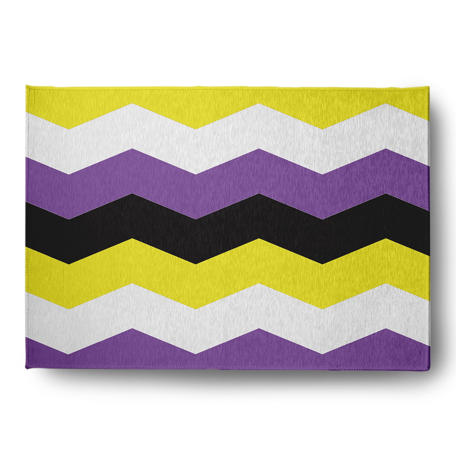 Simply Daisy 5' x 7' Non-Binary Chevron Non-Binary Chevron Chenille Indoor/Outdoor Rug