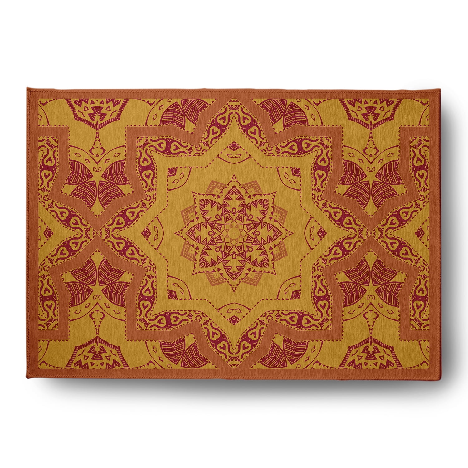 Simply Daisy 5' x 7' Nutmeg Shawl Indoor/outdoor Rug