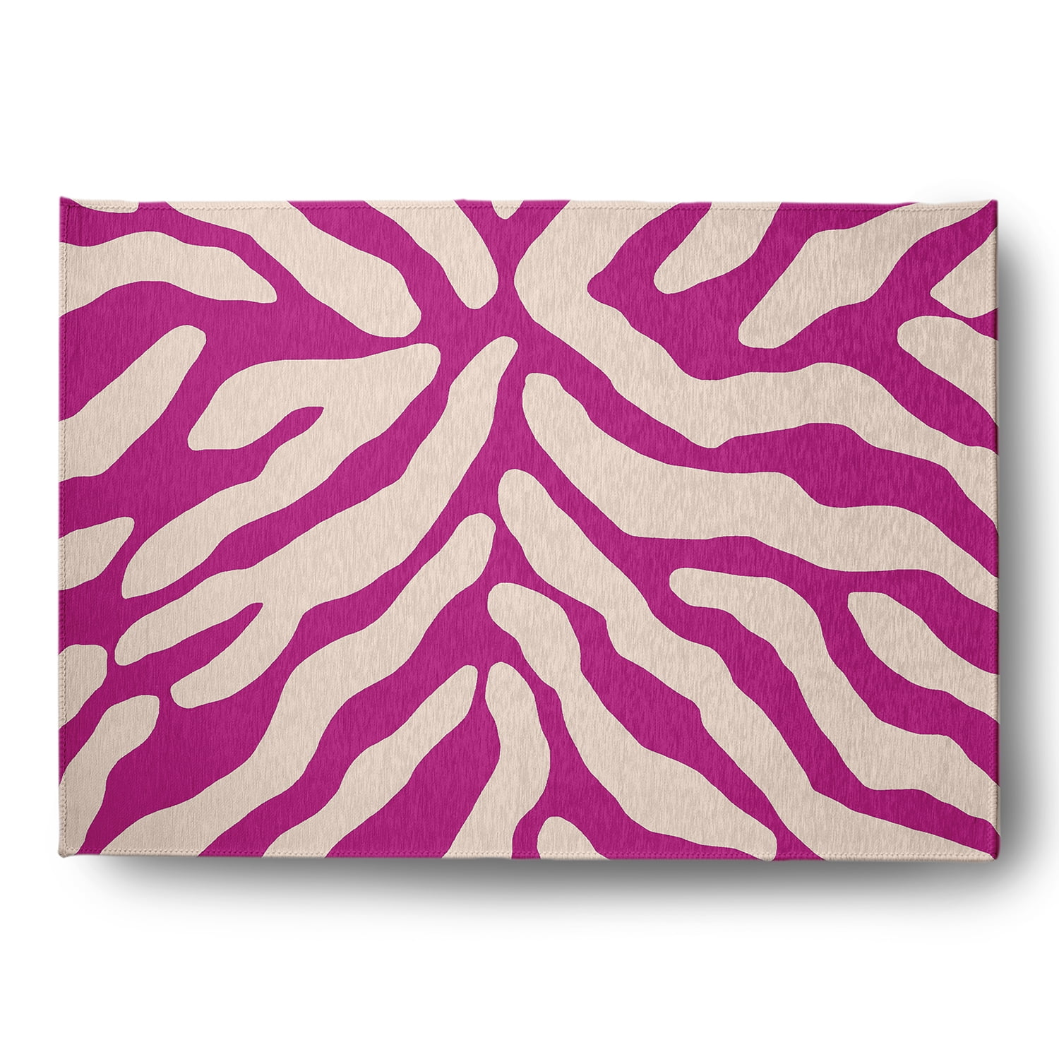 Simply Daisy 5' x 7' Orchid Animal Stripe Spring Chenille Indoor/Outdoor Rug