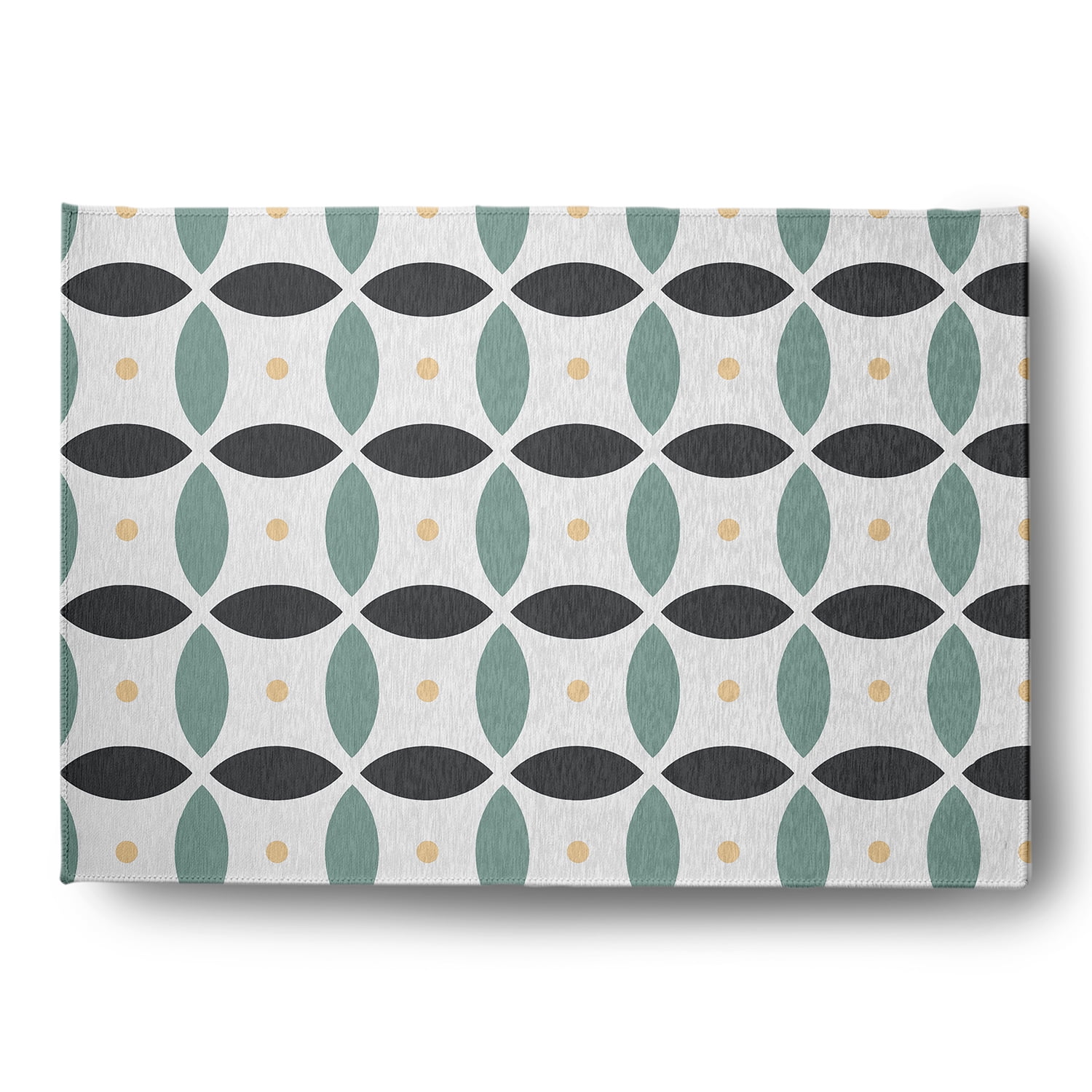 Simply Daisy 5' x 7' Pepper Geometric Spring Chenille Indoor/Outdoor Rug