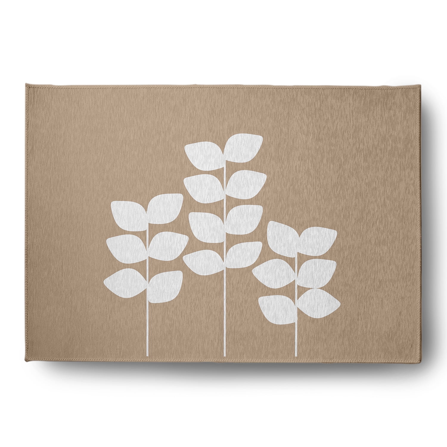 Simply Daisy 5' x 7' Pepper Simple Stems Spring Chenille Indoor/Outdoor Rug