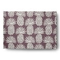 thumbnail image 1 of Simply Daisy 5' x 7' Pineapple Pattern Chenille Rug, Dusty Purple, 1 of 4