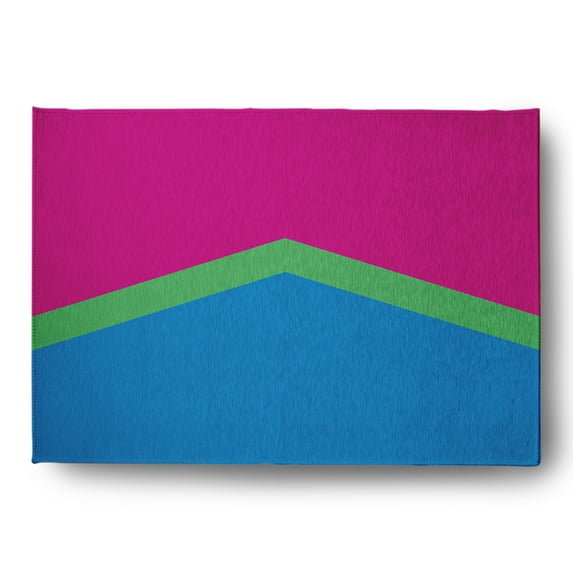 Simply Daisy 5' x 7' Polysexual Chevron Polysexual Chevron Chenille Indoor/Outdoor Rug