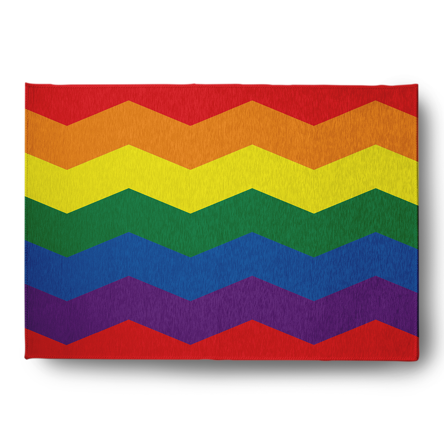 Simply Daisy 5' x 7' Pride Chevron Pride Chevron Chenille Indoor/Outdoor Rug