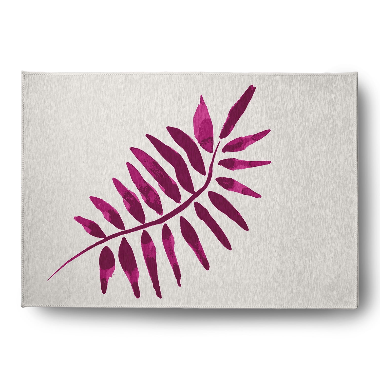 Simply Daisy 5' x 7' Purple Frond 2 Spring Chenille Indoor/Outdoor Rug