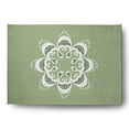 thumbnail image 1 of Simply Daisy 5' x 7' Sage Green Ikat Mandala Chenille Rug, 1 of 5