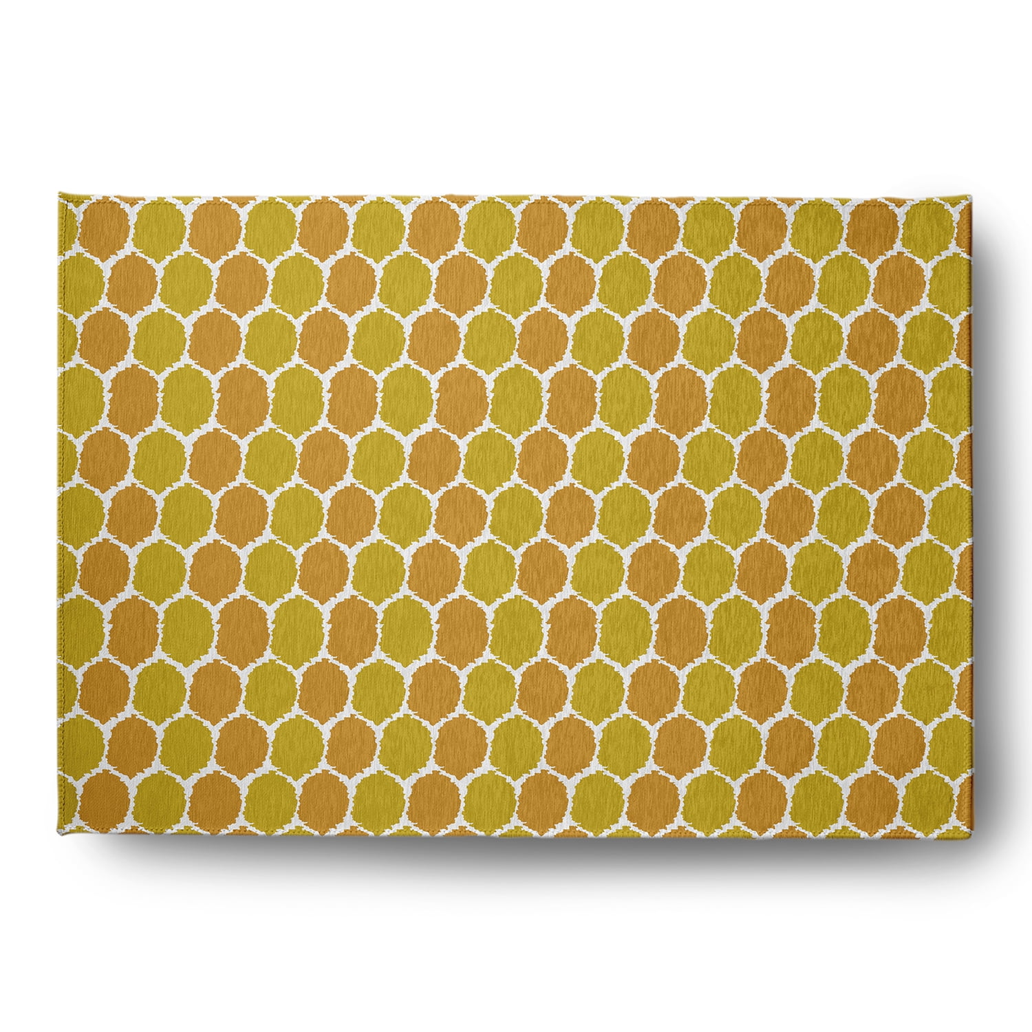 Free Shipping! Simply Daisy 5' x 7' Vibrant Mustard Geometric Polyester ...