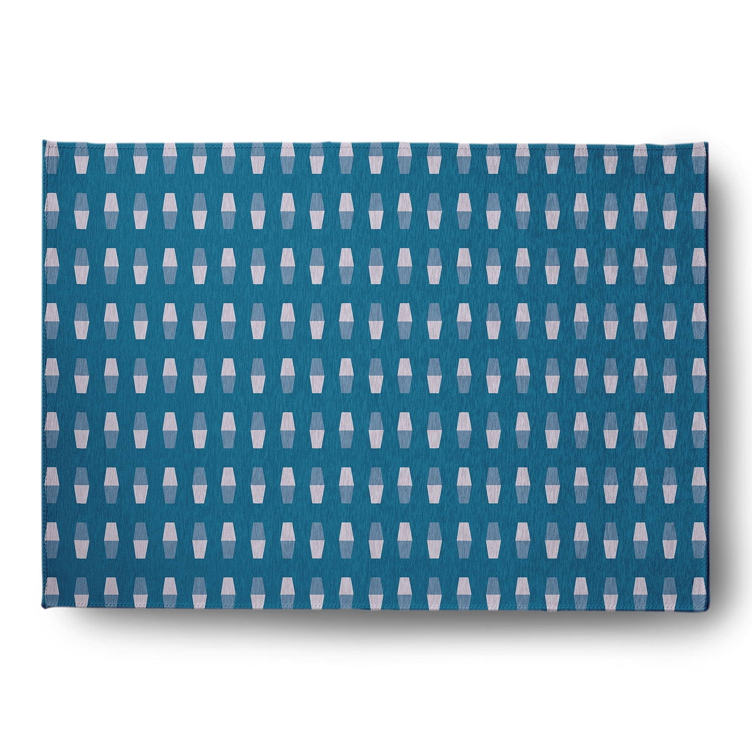 Simply Daisy 5' x 7' Unreal Teal Bowling Pins Indoor/outdoor Rug