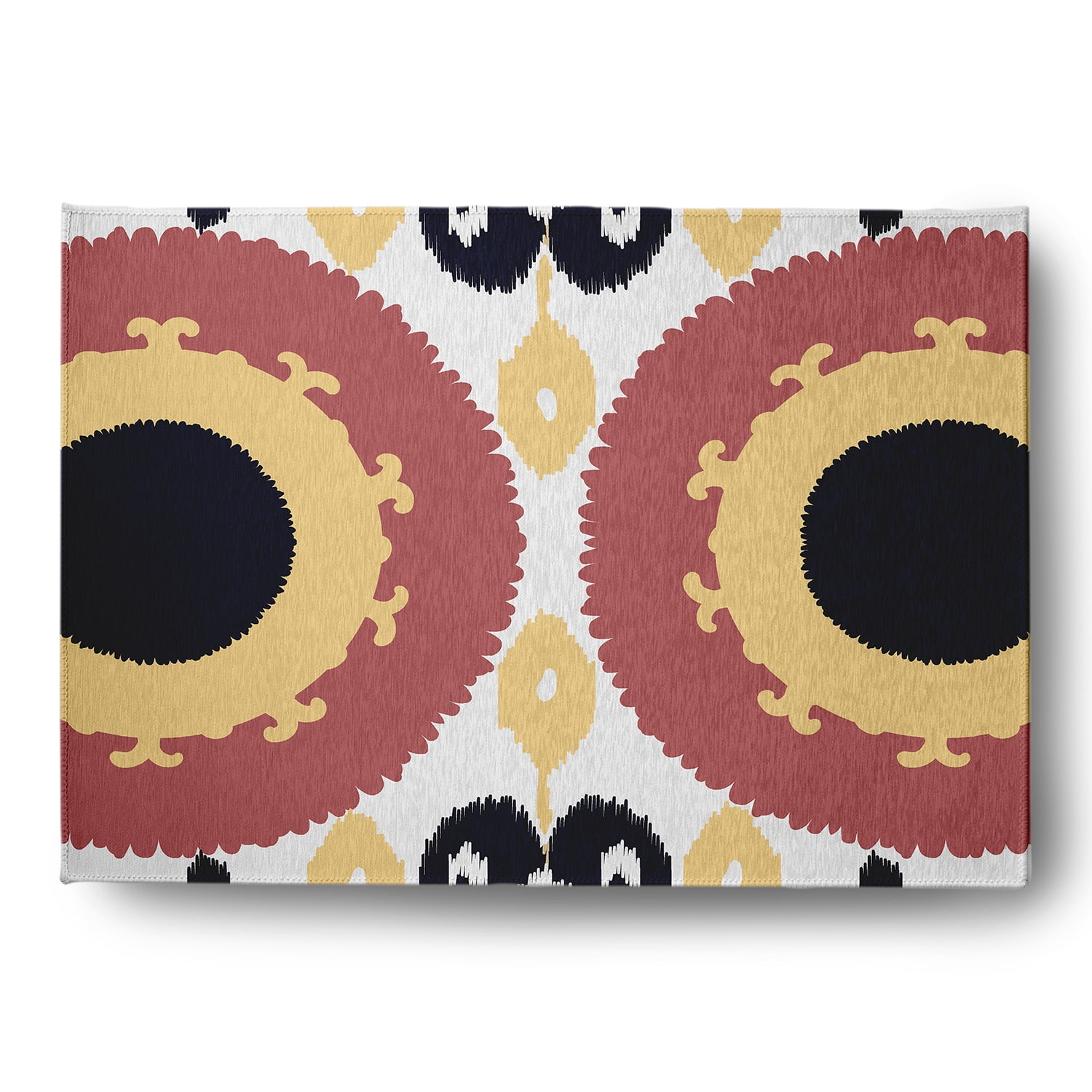 Simply Daisy 5' x 7' Yellow Boho Chenille Indoor/Outdoor Rug