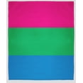 thumbnail image 1 of Simply Daisy 50 x 60 inch Polysexual Pride Flag Throw Blanket, 1 of 2