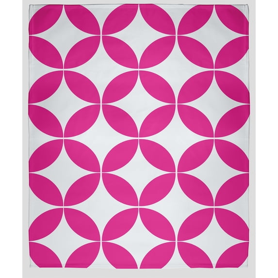 Simply Daisy 60" x 80" Eye Opener Fleece Throw Blanket, Orchid