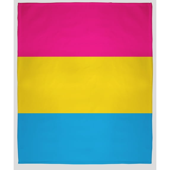 Simply Daisy 60 x 80 inch Pansexual Pride Flag Throw Blanket
