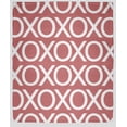 thumbnail image 1 of Simply Daisy 60x80 in Coral Hugs and Kisses Valentine's Day Throw Blanket, 1 of 2