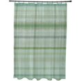 thumbnail image 1 of Simply Daisy 70" W x 73" H Raya De Agua Stripe Print Polyester Shower Curtain, Green, 1 of 3