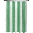 thumbnail image 1 of Simply Daisy 70" W x 73" H Sea Lines Stripe Print Polyester Shower Curtain, Green, 1 of 3