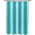 thumbnail image 1 of Simply Daisy 70" W x 73" H Sea Lines Stripe Print Polyester Shower Curtain, Lake Blue, 1 of 3