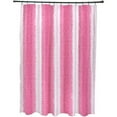 thumbnail image 1 of Simply Daisy 70" W x 73" H Sea Lines Stripe Print Polyester Shower Curtain, Pink, 1 of 3