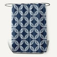 thumbnail image 1 of Simply Daisy 70" W x 73" H Tidepool Geometric Print Polyester Shower Curtain, Navy, 1 of 3