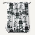 thumbnail image 1 of Simply Daisy 70" W x 73" L China Old Polyester Shower Curtain, Black [1 Ct], 1 of 5