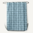 thumbnail image 1 of Simply Daisy 70" W x 73" L Criss Cross Bunnies Polyester Shower Curtain, After Rain Blue [1 Ct], 1 of 5