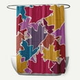 thumbnail image 1 of Simply Daisy 70" W x 73" L Leaf Pile Polyester Shower Curtain, Larkspur [1 Ct], 1 of 5
