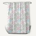 thumbnail image 1 of Simply Daisy 70" W x 73" L Snow Fall Polyester Shower Curtain, Pink Icing [1 Ct], 1 of 5