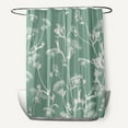 thumbnail image 1 of Simply Daisy 70" W x 73" L Windy Blossom Polyester Shower Curtain, Green [1 Ct], 1 of 5