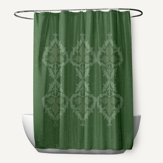 Simply Daisy 71" x 74" Ananda Geometric Print Shower Curtain