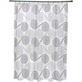 thumbnail image 1 of Simply Daisy 71" x 74" Rip Curl Geometric Print Shower Curtain, 1 of 3