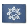 thumbnail image 1 of Simply Daisy 8' x 10' Blue Ikat Mandala Chenille Rug, 1 of 5