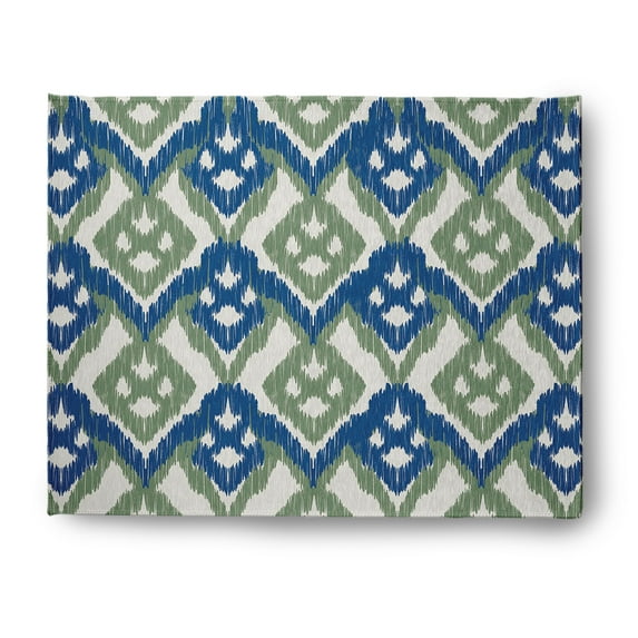 Simply Daisy 8' x 10' Dark Cobalt Blue Hipster Spring Chenille Rug