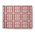 thumbnail image 1 of Simply Daisy 8' x 10' Greek Key Patterned Chenille Rug, Ligonberry Red, 1 of 4