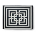 thumbnail image 1 of Simply Daisy 8' x 10' Greek New Key Nautical Chenille Rug, Shark Blue, 1 of 4