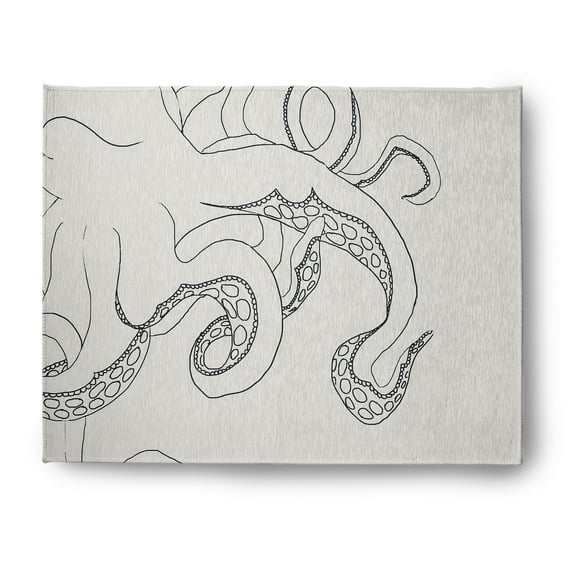 Simply Daisy 8' x 10' Gus Nautical Chenille Rug, White