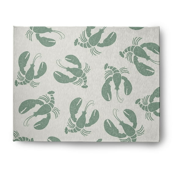 Simply Daisy 8' x 10' Lobster Fest Nautical Chenille Rug, Sage