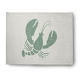 thumbnail image 1 of Simply Daisy 8' x 10' Lobster Nautical Chenille Rug, Sage and White, 1 of 4