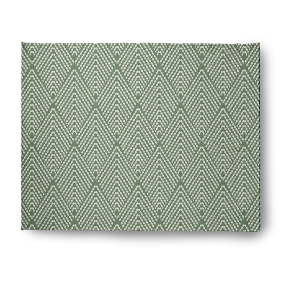 Simply Daisy 8' x 10' Muted Green Lifeflor Diamond Spring Chenille Rug