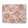 thumbnail image 1 of Simply Daisy 8' x 10' Red Antique Flowers Spring Chenille Rug, 1 of 5