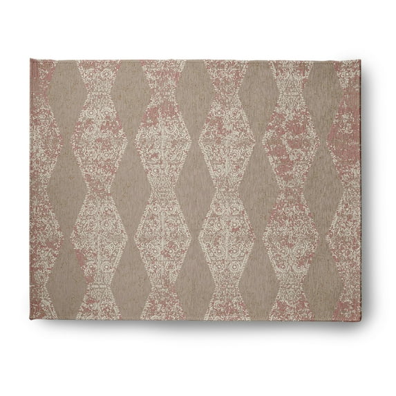 Simply Daisy 8' x 10' Tan Pyramid Stripe Chenille Rug