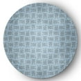thumbnail image 1 of Simply Daisy After Rain Blue Criss Cross Bunnies Easter Area Rug, 5'-round, 1 of 2