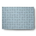 thumbnail image 1 of Simply Daisy After Rain Blue Criss Cross Bunnies Easter Area Rug, 5' x 7', 1 of 2