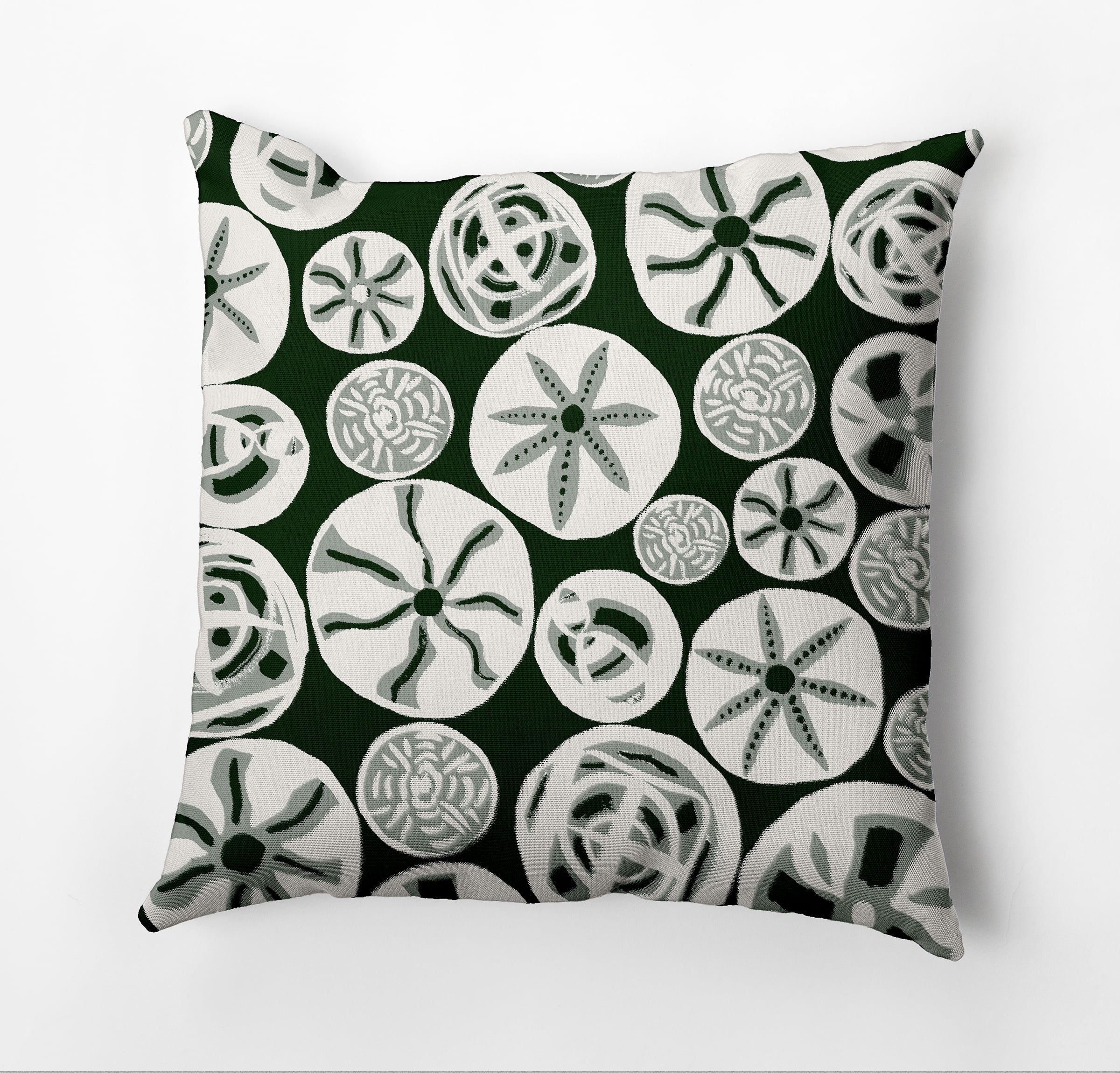 Simply Daisy Algoa Treasure Outdoor Pillow, Green/White, 20 in x 20 in