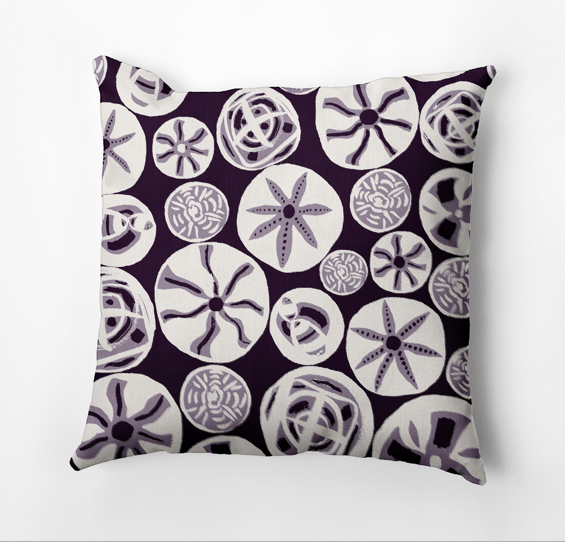 Simply Daisy Algoa Treasure Outdoor Pillow, Purple, 16 in x 16 in