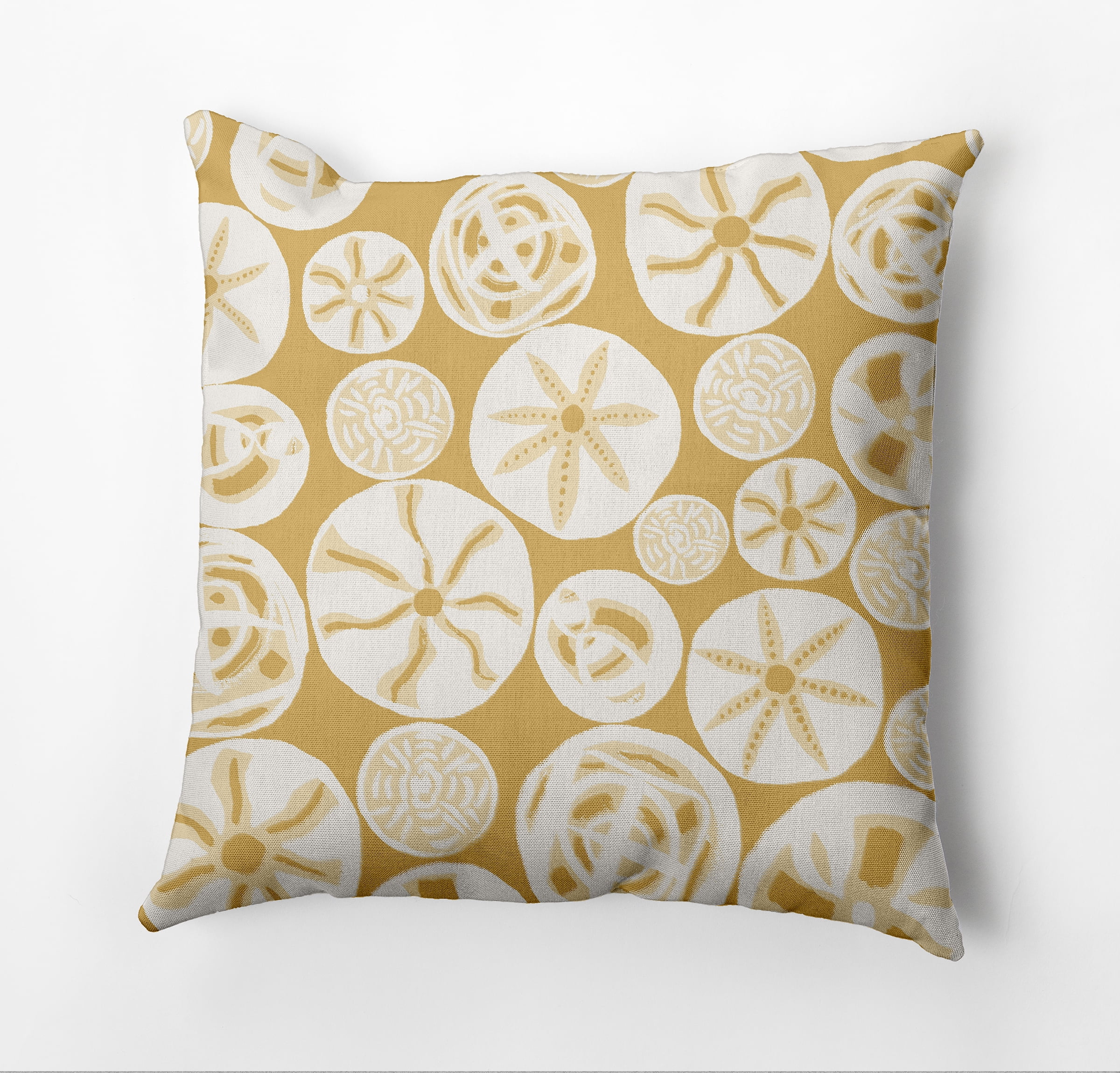 Simply Daisy Algoa Treasure Outdoor Pillow, Yellow/White, 20 in x 20 in